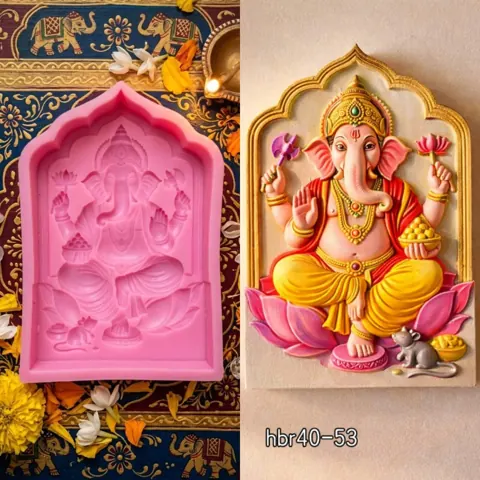 HBR40-53 Ganesh ji mould Weight-122 grm