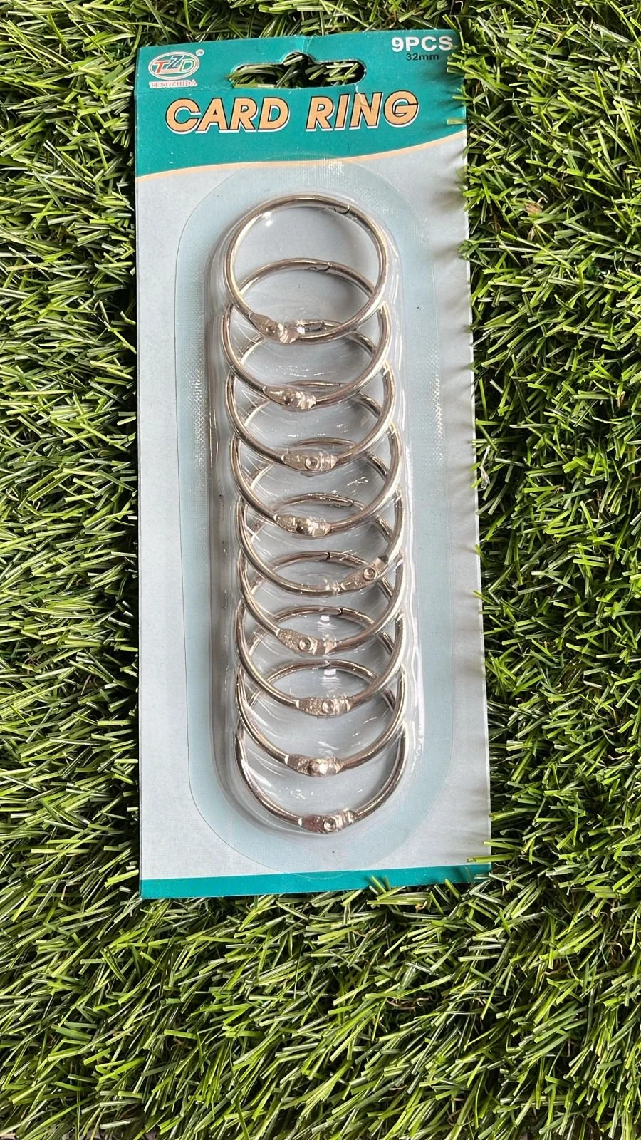Card Ring Silver / Min.Qty-12 Psc