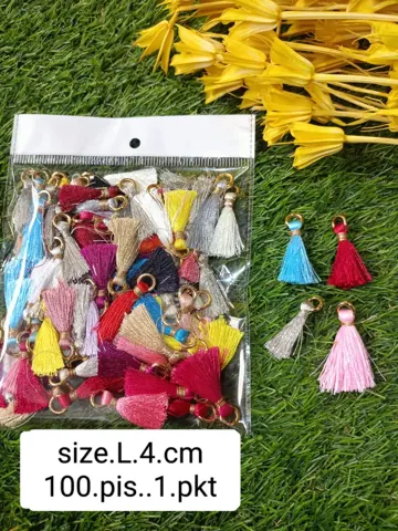 mix colour Tassle/ 120 Pcs Pkt