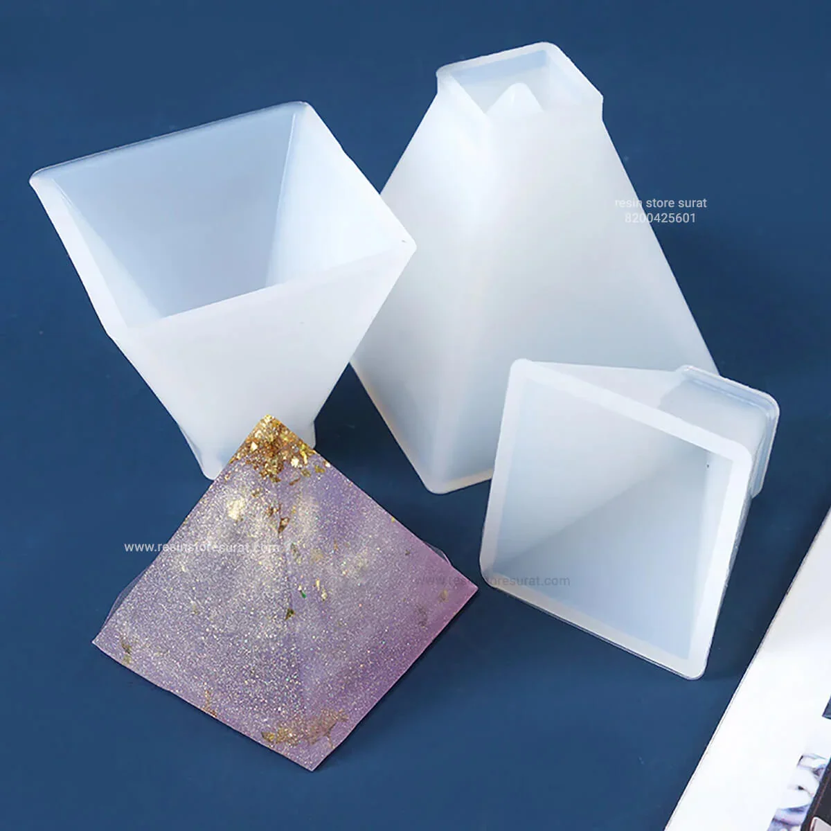 Pyramid mould size 2cm,3cm,4cm,5cm,6cm,5pcs set QTY-min 12 pcs
