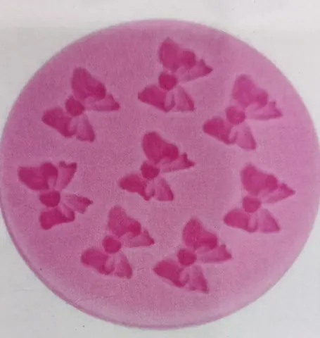 Pink 8 cavity butterfly mould size-8.4*0.8
