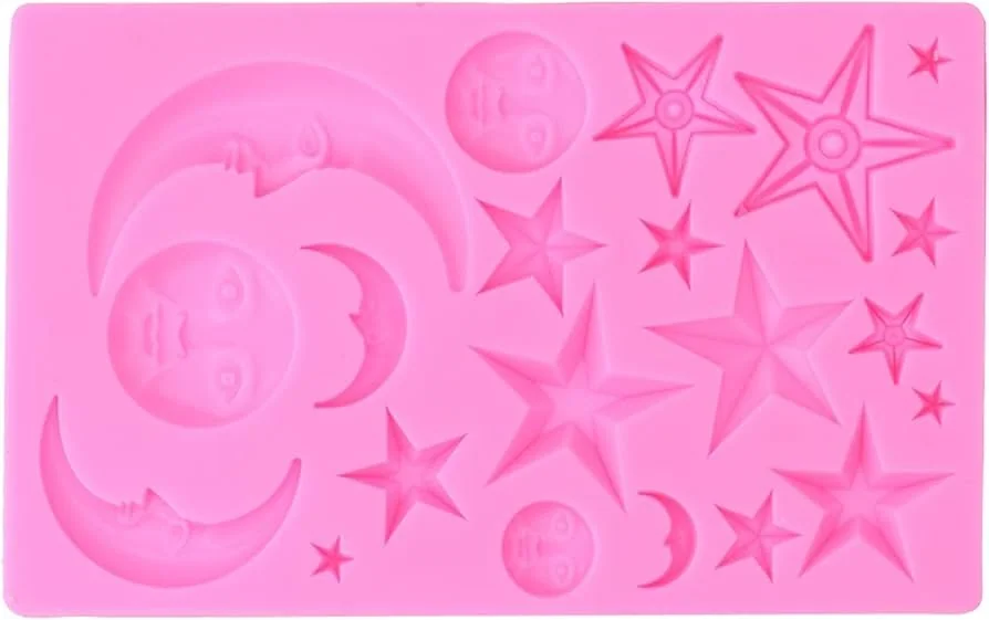 Pink star mould size-19*12cm QTY-min 12 pcs
