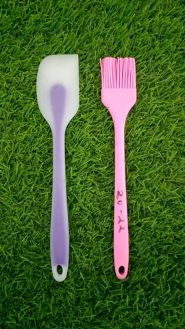 silicon spatula and brush