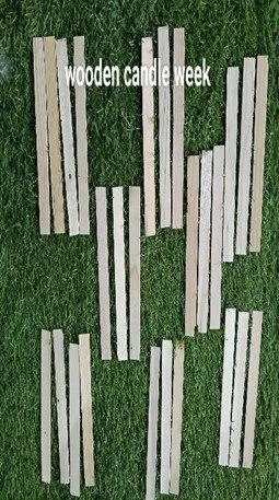 Wooden Candle week Height 6 inch Width 1 inch