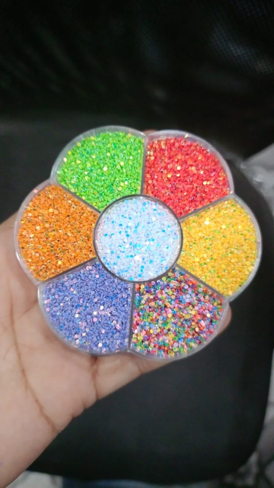 mix glitter dabbi 7 colour combo