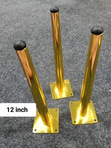 12″ straight metal legs 3 pcs set